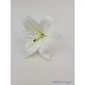 Gumi liliom fej D14cm - Fehér