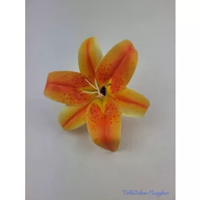 Gumi liliom fej D14cm - Narancsos