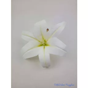 Gumi liliom fej D21,5cm - Fehér