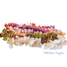 Orchidea gumis művirág fej 9 cm - Mix