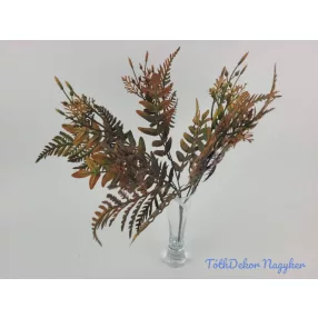 Páfrány 5 ágú mű bokor 37 cm - Antik Narancs