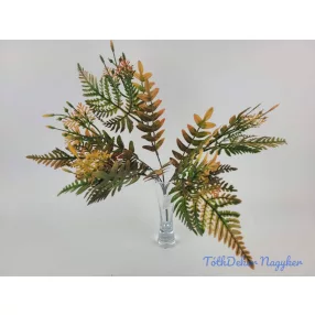 Páfrány 5 ágú mű bokor 37 cm - Narancsos