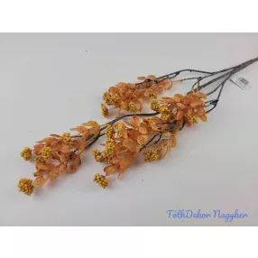 Őszi hamvas leveles-bogyós ág 90cm - Narancs