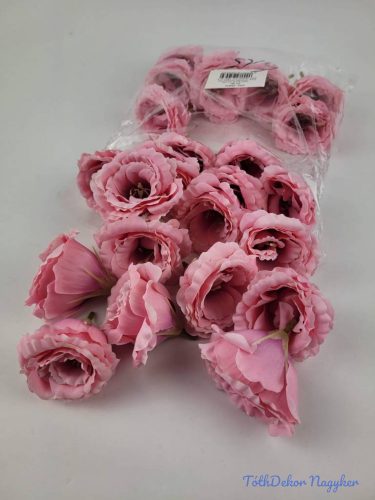 Liziantusz fej 6,5 cm - Rózsaszín