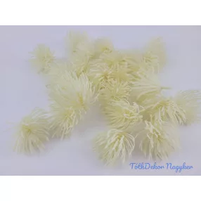 Mű tűszirmú pozsgás pick D4,5cm - Fehér