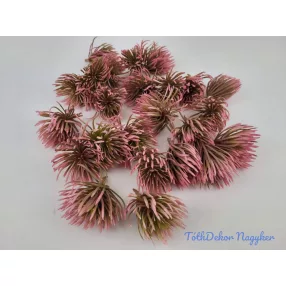 Mű tűszirmú pozsgás pick D4,5cm - Rózsaszín