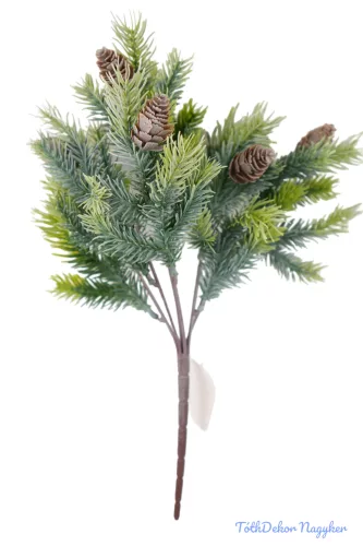 Fenyő csokor tobozzal 7 ágú 36cm - Hamvas