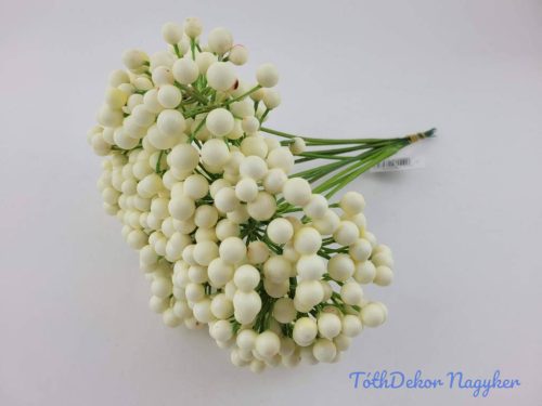 Bogyós pick 12 szálas köteg 30 cm - Krém