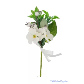 Bogyós-virágos pick 14cm - Fehér