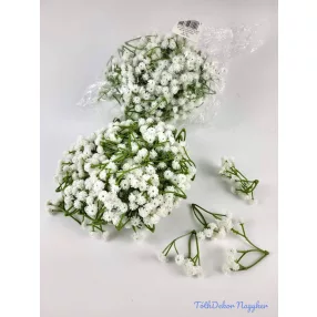 Gumi rezgő fürt 6 cm - Törtfehér