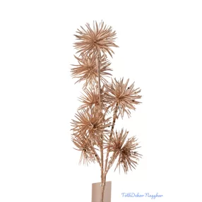 Metál hagymás fejű ág 33cm - Arany