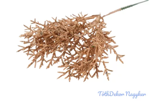 Metál flitteres műzöld pick 24cm - Arany