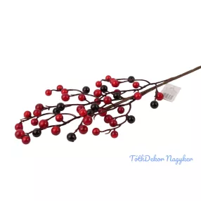 Piros mix bogyós ág 54cm