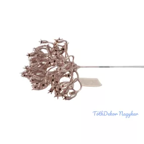 Metál kócos műnövény pick 23cm 2 - Rosegold