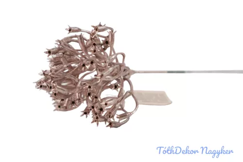 Metál kócos műnövény pick 23cm 2 - Rosegold
