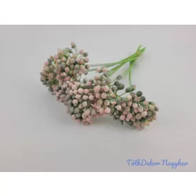 Bogyós 6 szálas dekor köteg 26 cm - Rózsaszín