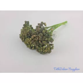 Bogyós 6 szálas dekor köteg 26 cm - Sötét Zöld