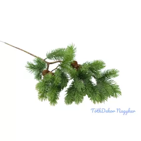 Fenyő ág tobozzal 53cm - Zöld