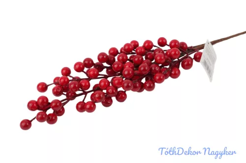 Piros bogyós ág 56 cm