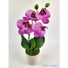 Cserepes gumi orchidea 39 cm - Világos Lilás