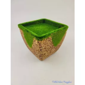Tűzhető műfüves kaspó M8,5cm - 100