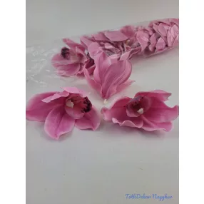 Cymbidium orchidea selyem fej D10 cm - Rózsaszín