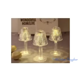 LED álló lámpás melegfényű 6,2x11,6cm - Csíkos