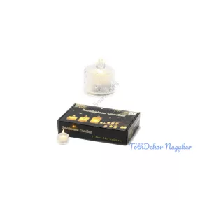 LED teamécses melegfényű 3,8x5cm - Csurgatott