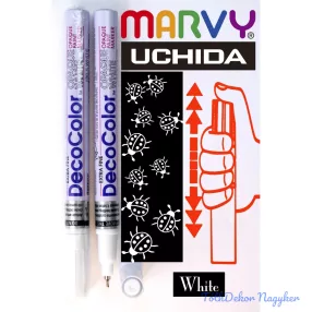 Marvy DecoColor lakkfilc tűhegyű 130S - Fehér