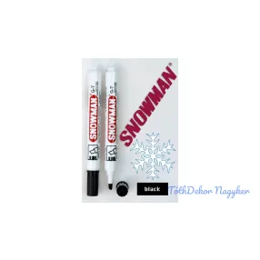 Snowman alkoholos filc vastag vágott hegyű GT - Fekete