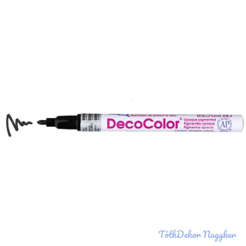 Marvy DecoColor lakkfilc vékony 200S - Fekete