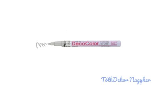 Marvy DecoColor lakkfilc vékony 200S - Ezüst