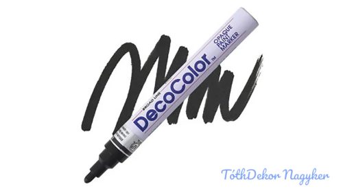 Marvy DecoColor lakkfilc vastag 300S - Fekete