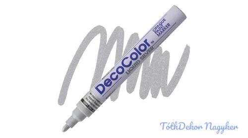 Marvy DecoColor lakkfilc vastag 300S - Ezüst