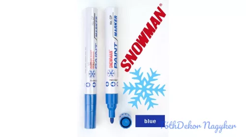 Snowman lakkfilc vastag CP - Kék