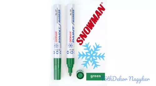 Snowman lakkfilc vastag CP - Zöld