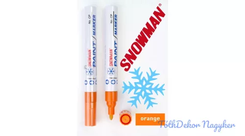 Snowman lakkfilc vastag CP - Narancssárga