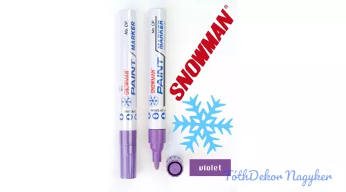 Snowman lakkfilc vastag CP - Lila