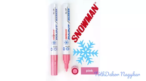 Snowman lakkfilc vastag CP - Rózsaszín