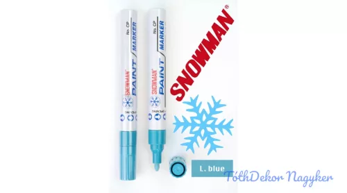 Snowman lakkfilc vastag CP - Világoskék