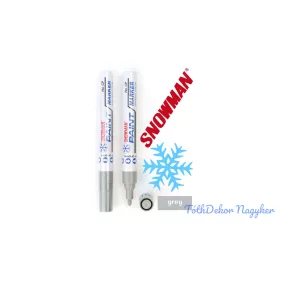 Snowman lakkfilc vastag CP - Szürke