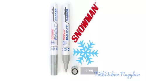 Snowman lakkfilc vastag CP - Szürke