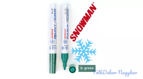 Snowman lakkfilc vastag CP - Sötétzöld
