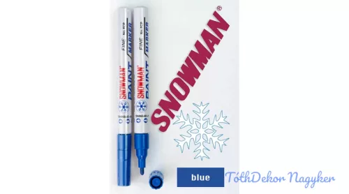 Snowman lakkfilc vékony FCP - Kék