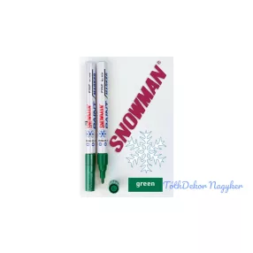 Snowman lakkfilc vékony FCP - Zöld