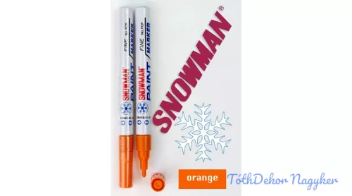 Snowman lakkfilc vékony FCP - Narancssárga