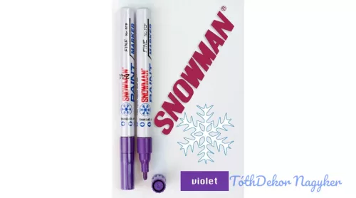 Snowman lakkfilc vékony FCP - Lila