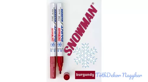 Snowman lakkfilc vékony FCP - Bordó