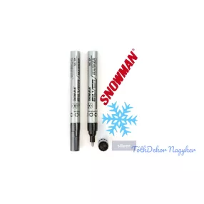 Snowman lakkfilc vastag SP - Ezüst