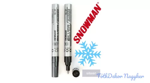 Snowman lakkfilc vastag SP - Ezüst
